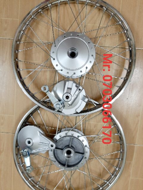 CẶP BÁNH CĂM WAVE A , WAVE, DREAM, NIỀN SẮT UNION, ĐÙM ZIN 99% KÈM 2.MÁ ĐÙM .