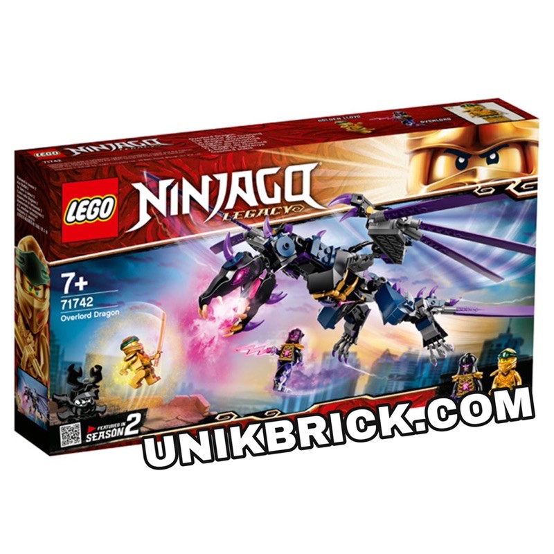 [CÓ HÀNG] Lego UNIK BRICK Ninjago 71742 Overlord Dragon Rồng đen của chúa tể Overlord chính hãng (nh