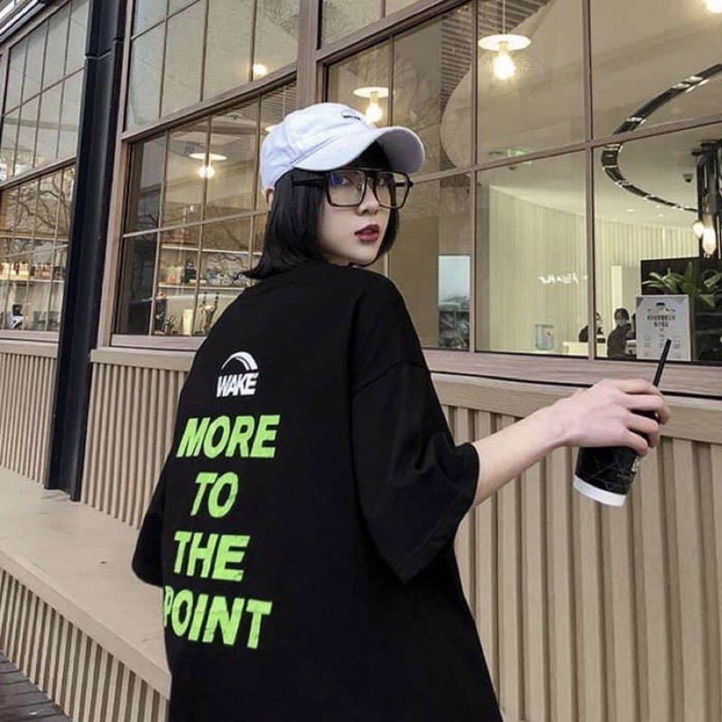 Áo thun nữ nam unisex tay lỡ phông form rộng THE POINT teen cổ tròn oversize cotton giá rẻ màu đen trắng tee pull fPOINT