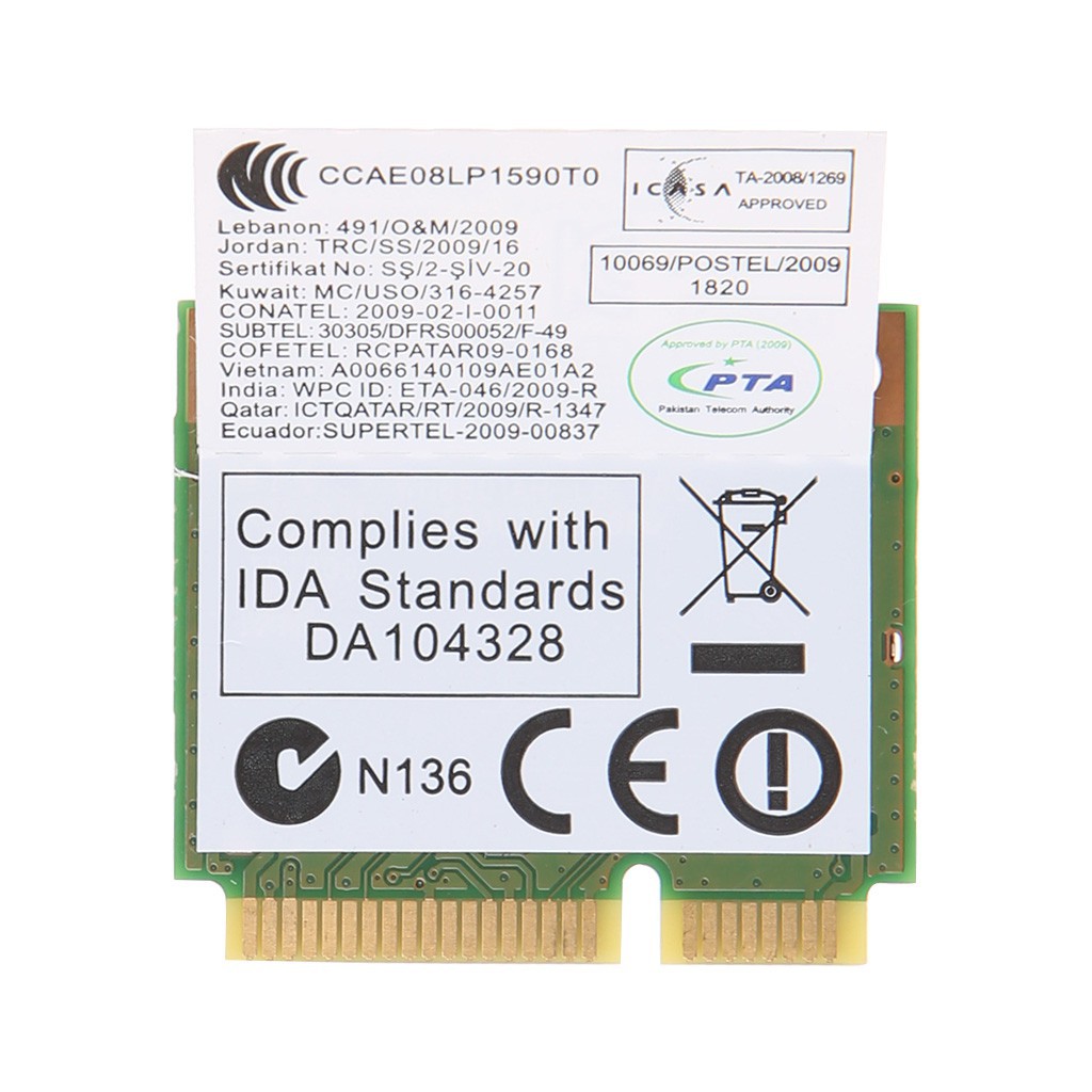 Card Wifi không dây AR9285 AR5B95 802.11b mini dành cho Lenovo