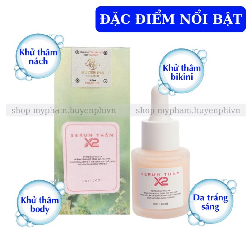 Serum Khử thâm X2_Huyền Phi khử thâm 20ml (Chính Hãng)