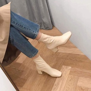 [Order ] Bốt Da Cổ Cao Nữ