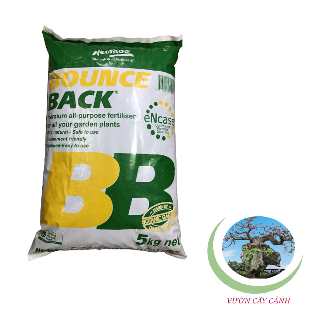 Phân Hữu Cơ Đậm Đặc Dạng Viên Bounce Back - #169# 5kg
