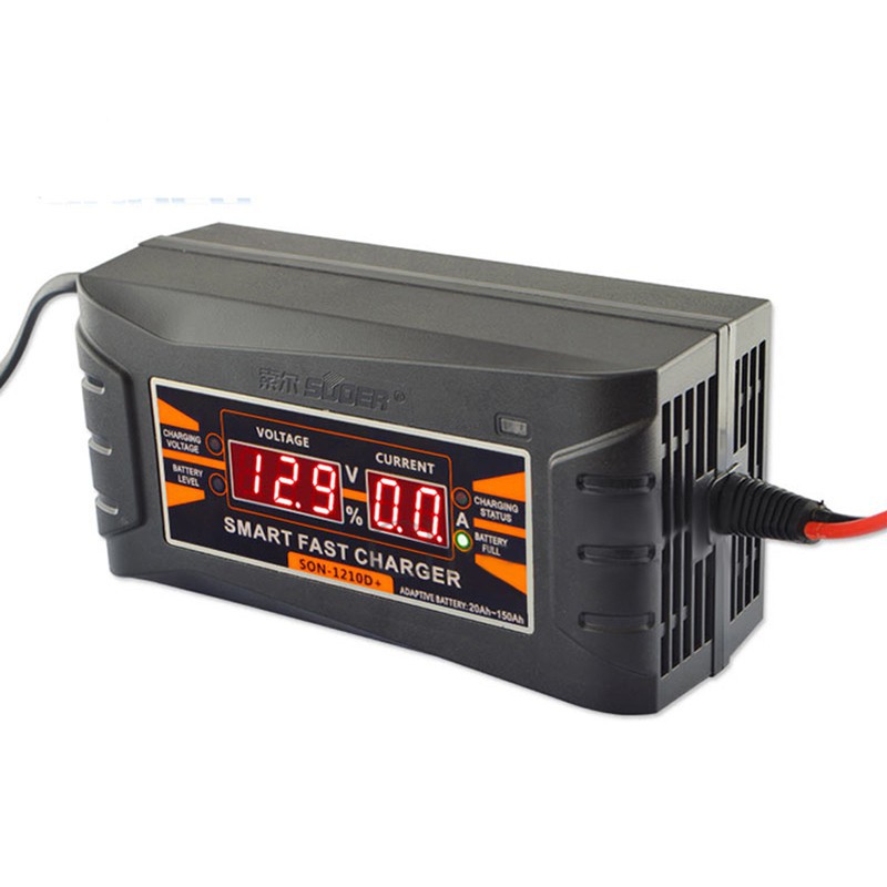 Storage Battery Charger With LCD Display 12V 10A Smart Car Motorcycle Universal
