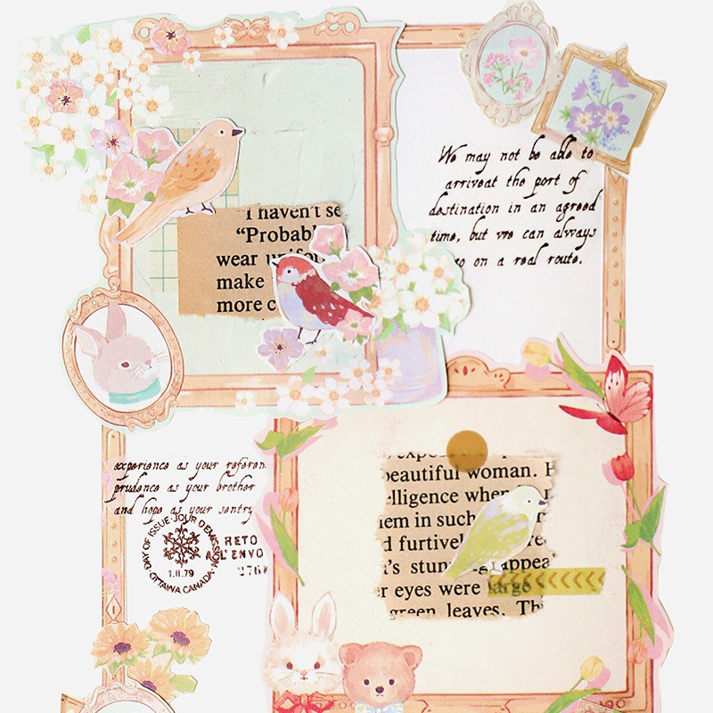 Giấy note vintage 100 tờ giấy nhớ ghi chú dễ thương trang trí sổ planner làm bullet journal dụng cụ dán Fairy Tail