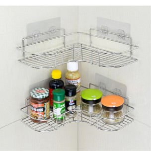 KỆ GÓC INOX DÁN TƯỜNG SIÊU CHẮC