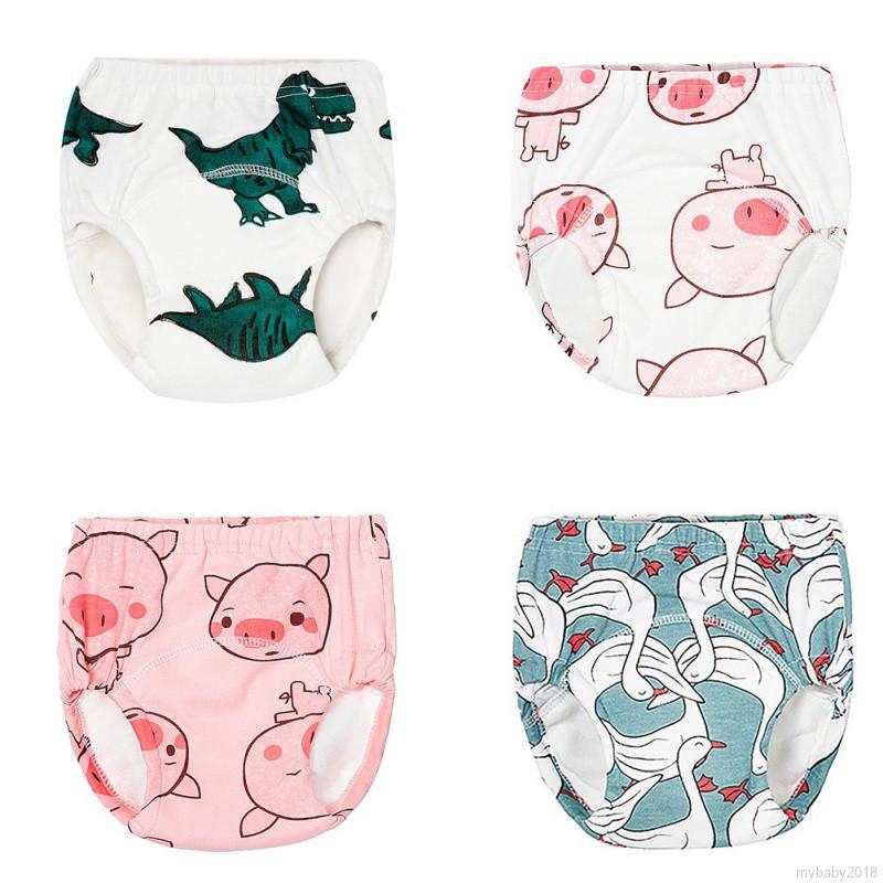 MYBABY Baby Bread  Leak-Proof Washable Gauze Learning Diaper Pants