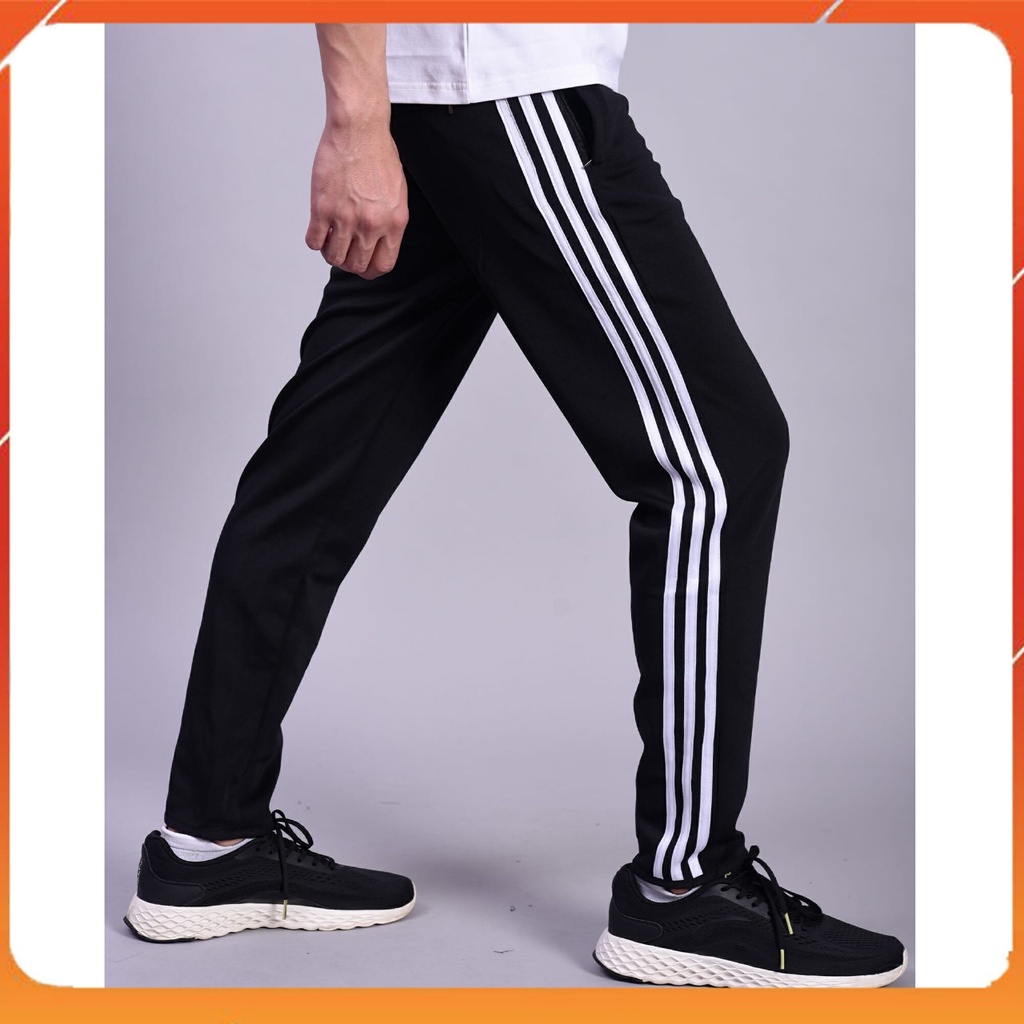Quần 3 sọc, quần thể thao nam, Quần jogger quần thể dục co giãn thoải mái