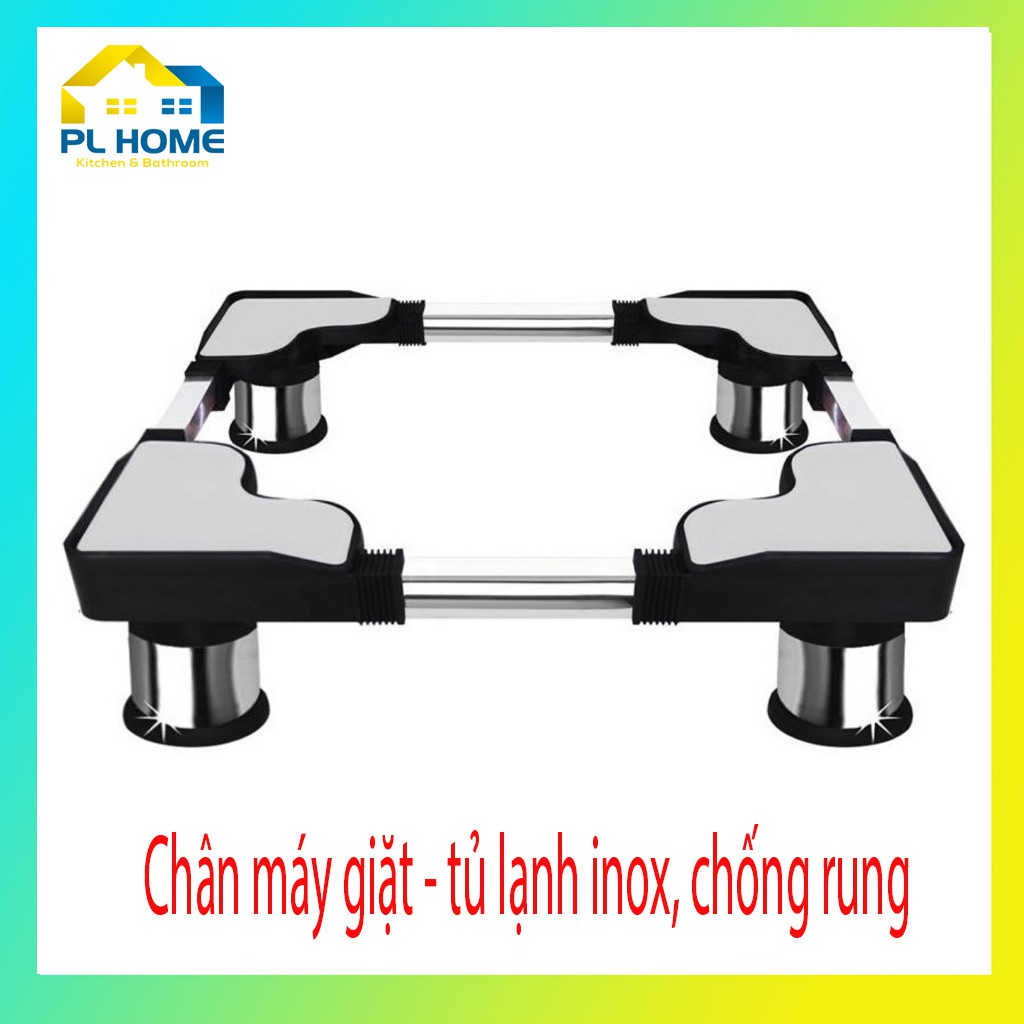 Chân đế máy giặt, tủ lạnh Inox, chân đế máy giặt tủ lạnh Chánh Phát