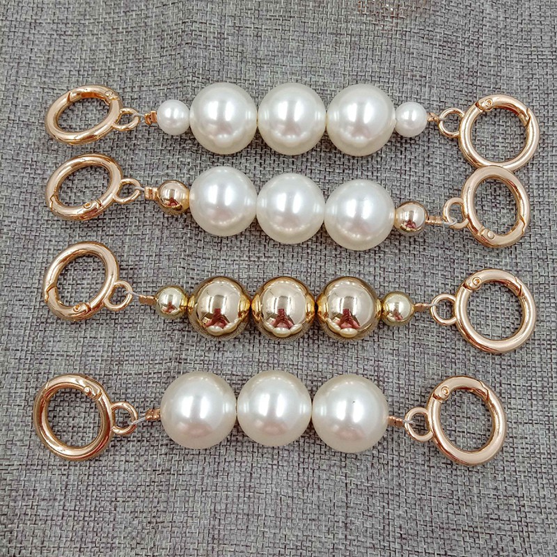 Dây Đeo Túi Xách Nối Dài Đính 3 Hạt Ngọc Trai Nhân Tạo Tiện Dụng