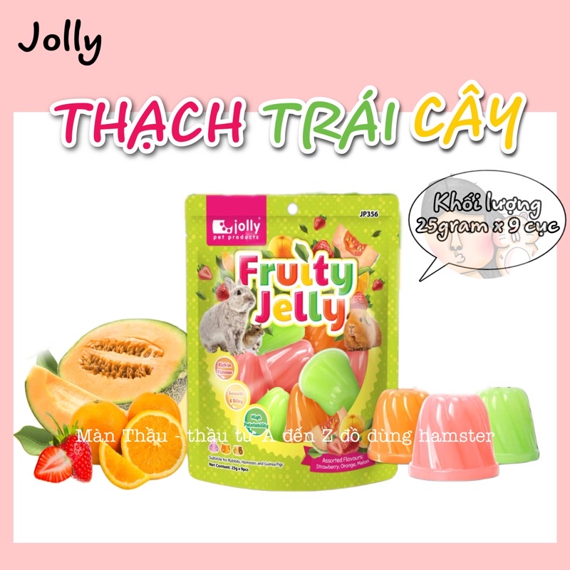 Thạch trái cây Jolly dành cho Hamster