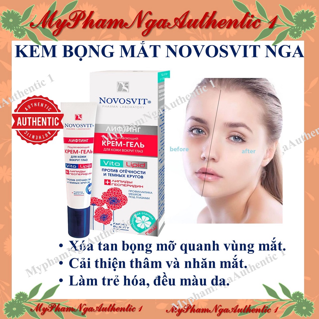 Kem Novosvit cải thiện thâm quầng mắt