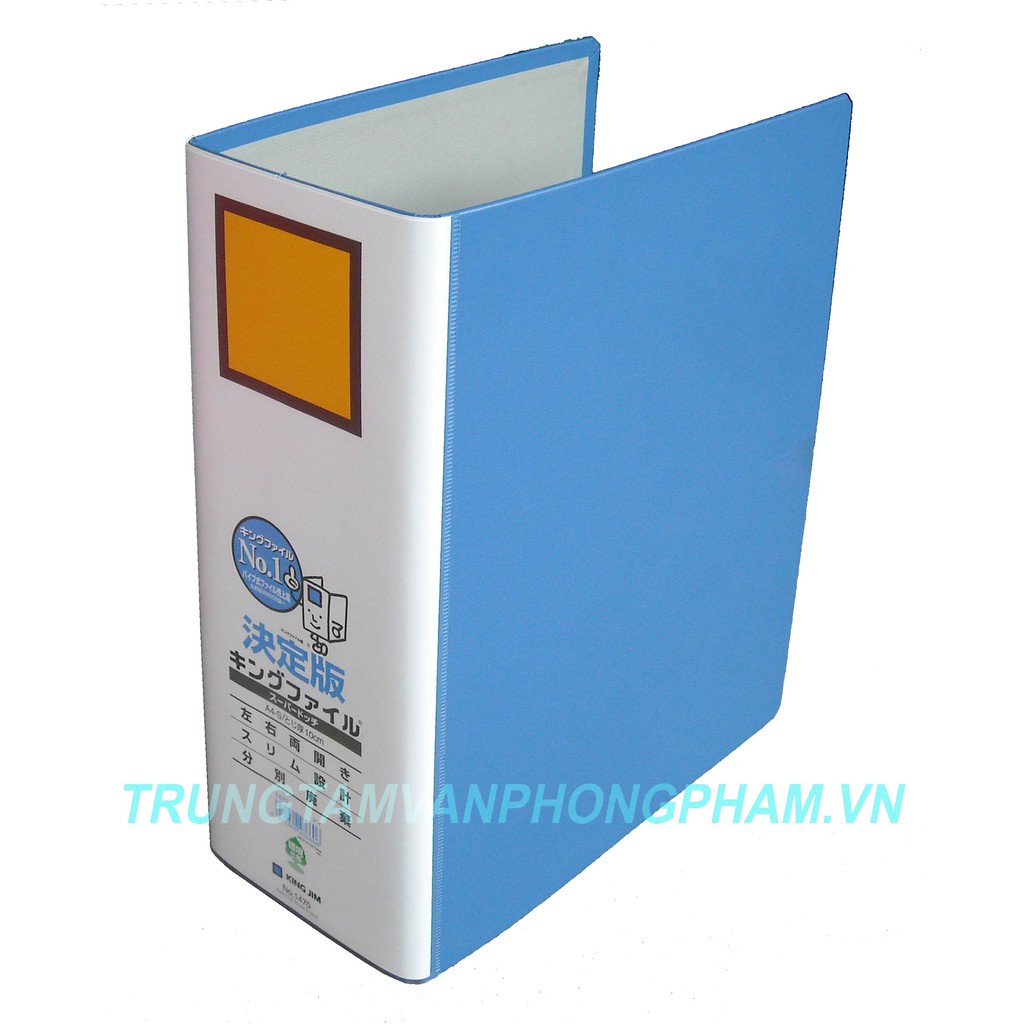 Bìa File còng ống KingJim 1470 GSV 10cm mở 2 bên đầu.