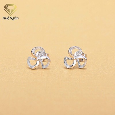 Bông tai bạc Ý 925 Huệ Ngân - Chong chóng RYE140976
