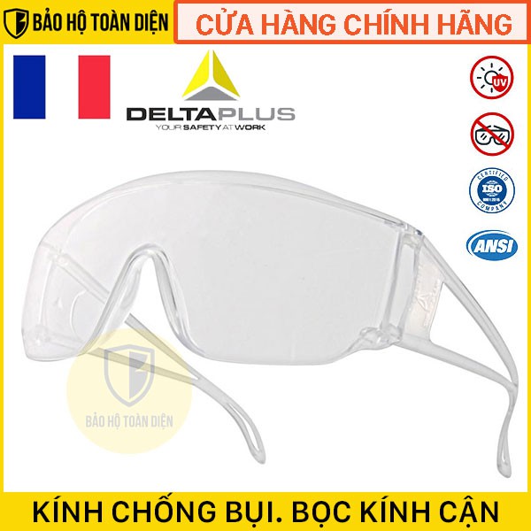 Kính bảo hộ Piton2 chống bụi, chống tia UV, chống trầy xước,đọng sương, dùng bọc ngoài kính cận, kính thuốc