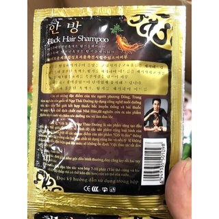 Gội là đen dây nhân sâm phủ bạc 30ml(1 gói)