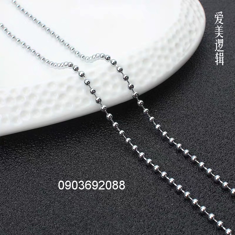 Dây chuyền bi inox cá tính