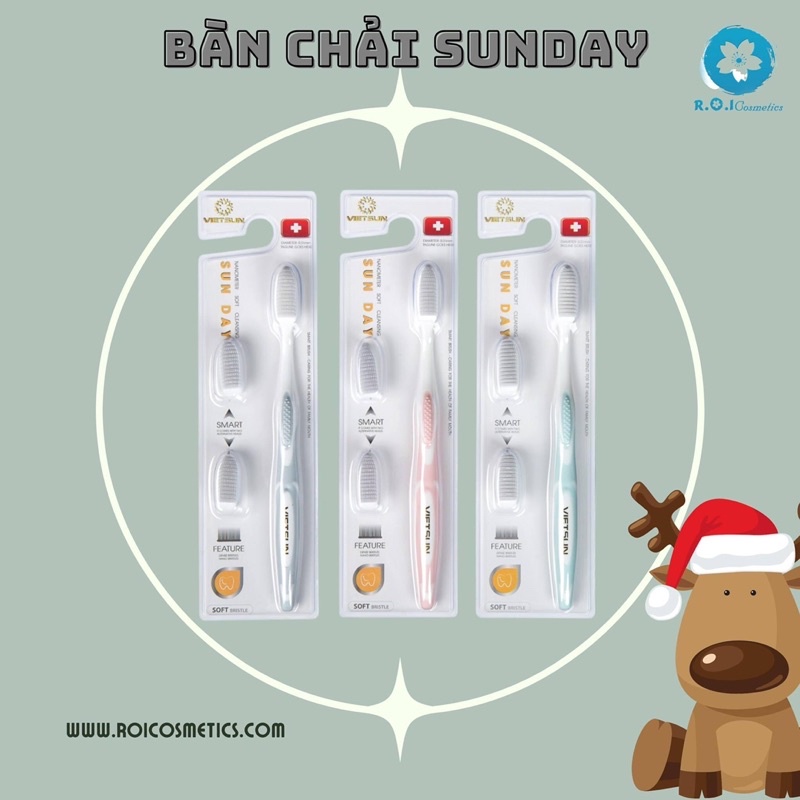Bàn chải đánh răng cao cấp SUNDAY Nanometer Soft Cleansing  lông cao su non