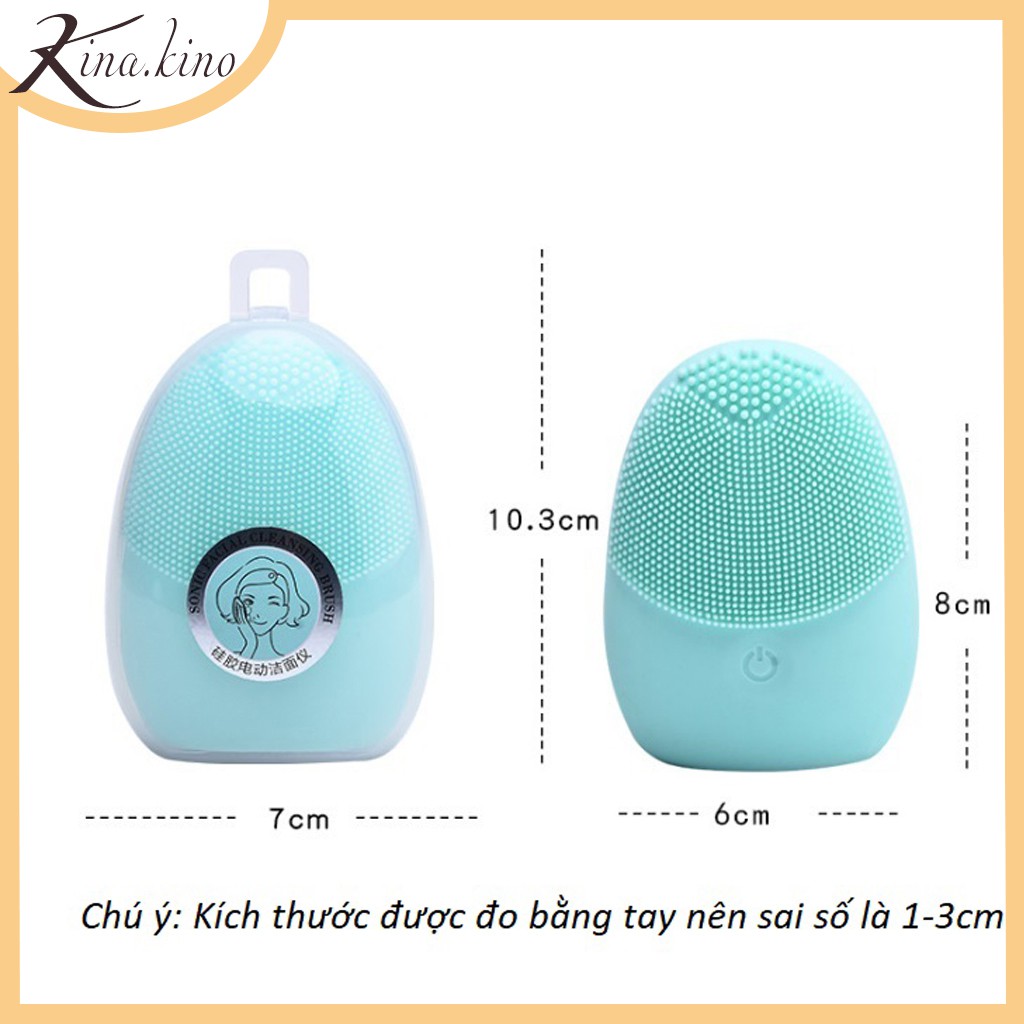 Máy rửa mặt, massage da mặt Malian cao cấp đầu Silicon làm sạch thu gọn lỗ chân lông giảm thiếu tác nhân gây mụn- Ki