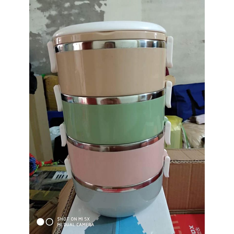Hộp cơm 4 tầng giữ nhiệt ruột inox | BigBuy360 - bigbuy360.vn