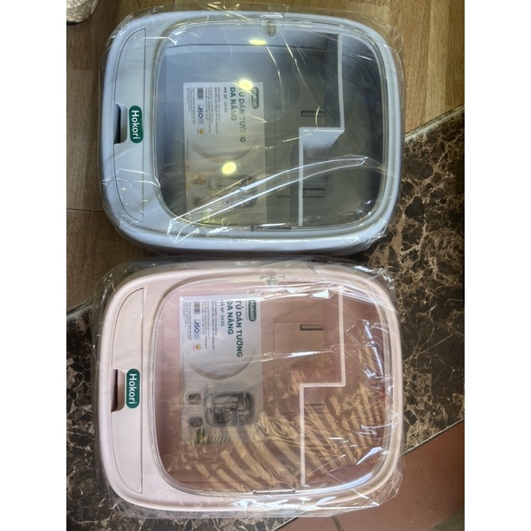 Tủ đựng mỹ phẩm, thuốc dán tường phòng tắm đa năng Hokori