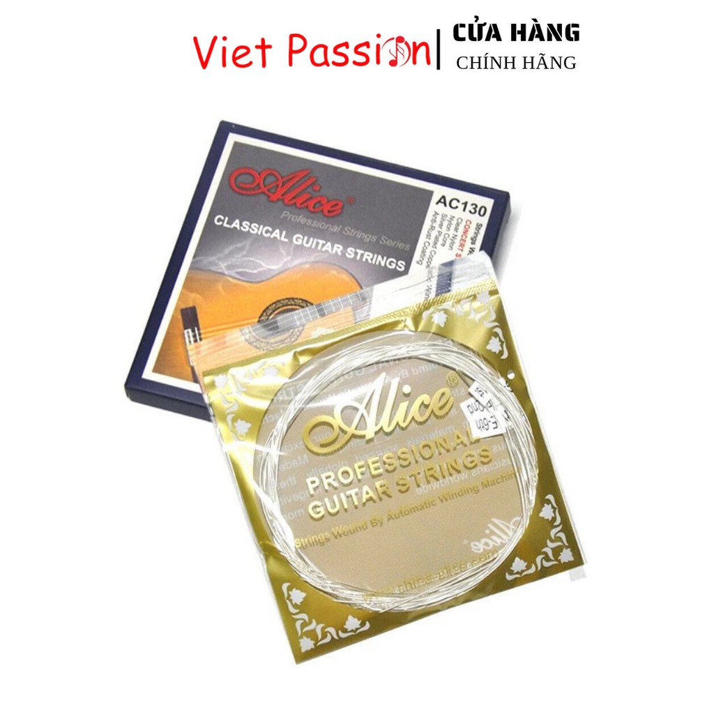Dây đàn guitar classic Alice AC130 chính hãng dây nylon cổ điển Viet Passion