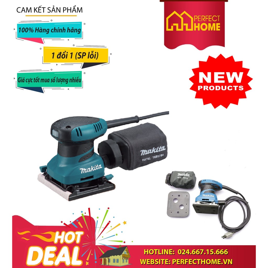 ⚡️Sale sốc⚡️ { Hàng chính_hãng}Máy Chà Nhám Rung Makita BO4558 Công suất 200W