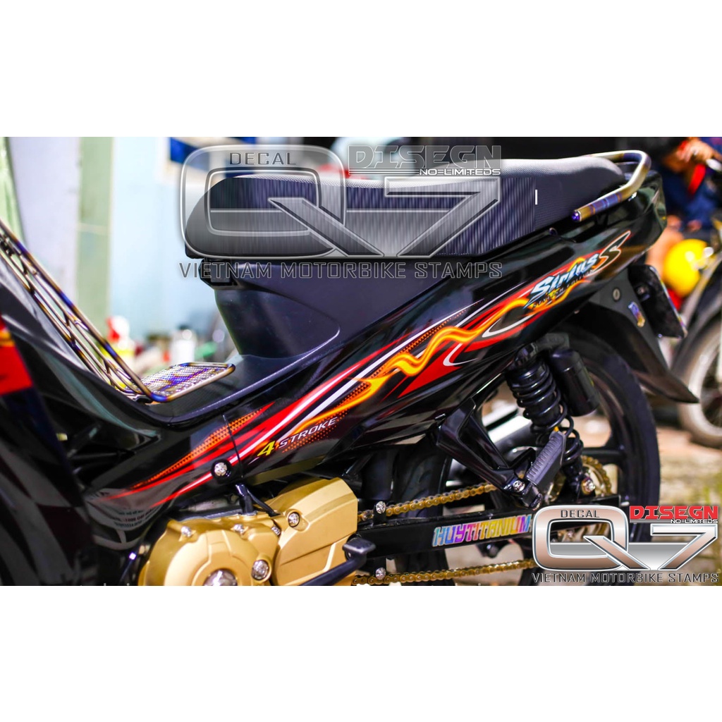 Tem Rời Sirius 110 Xe đen
