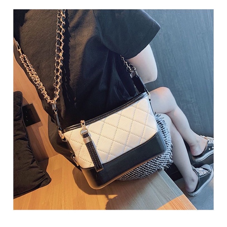 Túi đeo chéo hobo hai dây kép đế cứng hàng quảng châu