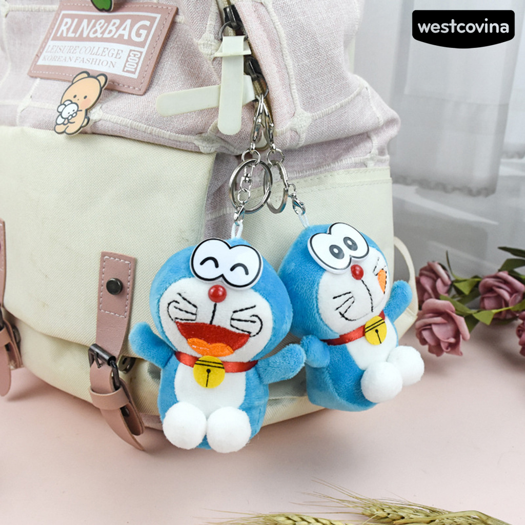 Móc Khóa Hình Doraemon Nhồi Bông Dễ Thương