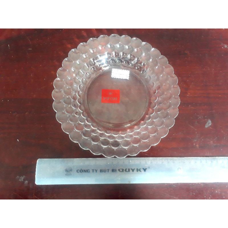 Dĩa thủy tinh hoa sen nhãn hiệu VIFON
