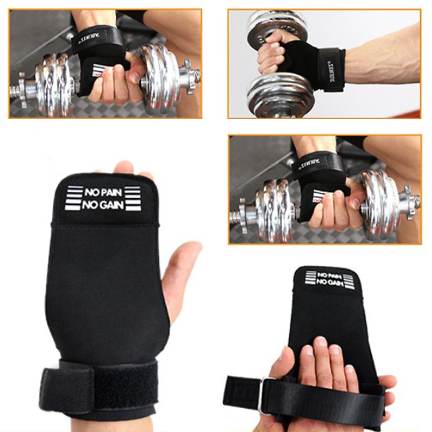 Găng Tay Tập Gym - Dây kéo lưng Aolikes Hỗ trợ nâng tạ, lên xà, Deadlift