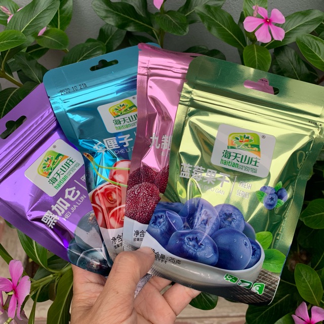Ômai 4 vị gói 25g việt quất mận thanh mai cherry