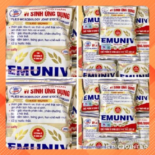 CHẾ PHẨM VI SINH XỬ LÝ PHẾ THẢI HỮU CƠ EMUNIV - 200gr