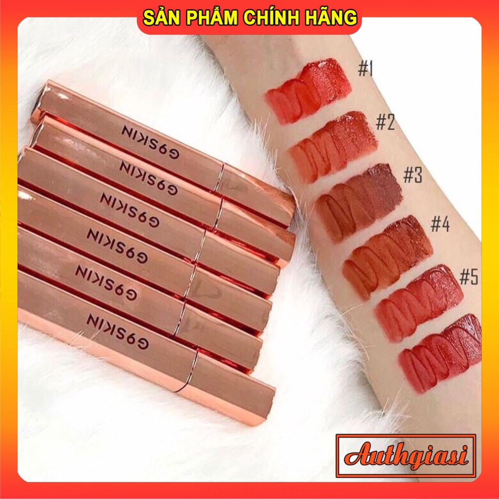 Son kem lì cực lâu trôi G9Skin First Lip V-Fit Velvet Tint G9 Skin New 01-08 6g