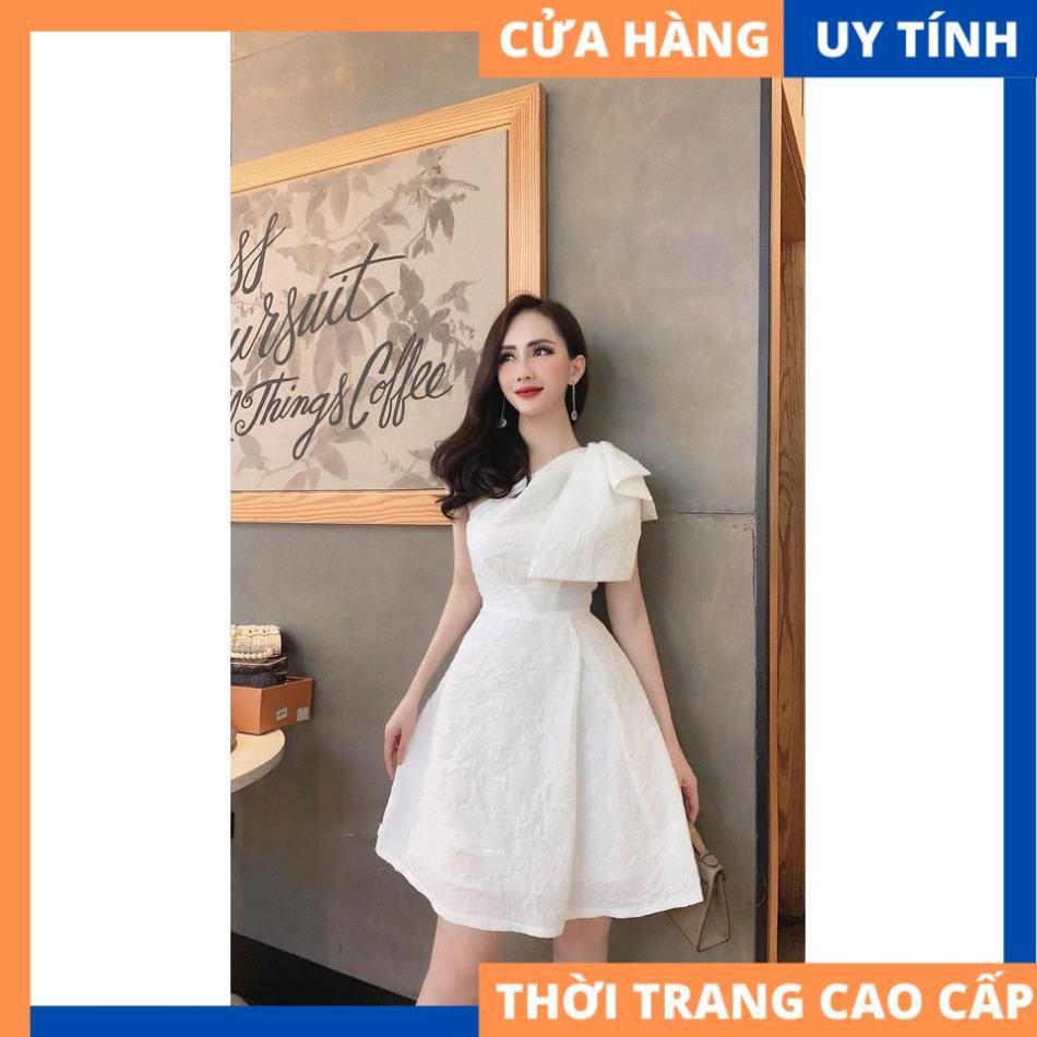 Đầm chéo nơ vai gấm mềm sang chảnh - Milan dress [HÀNG CAO CẤP] | BigBuy360 - bigbuy360.vn