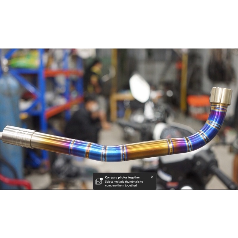 Cổ pô titan xe Dream / Wave