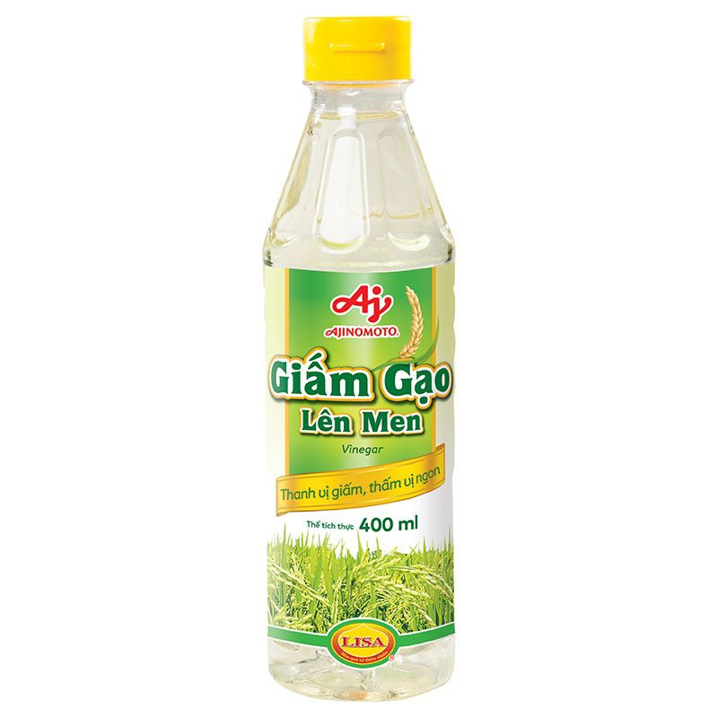 Giấm Gạo Lên Men Ajinomoto Lisa chai 400ml