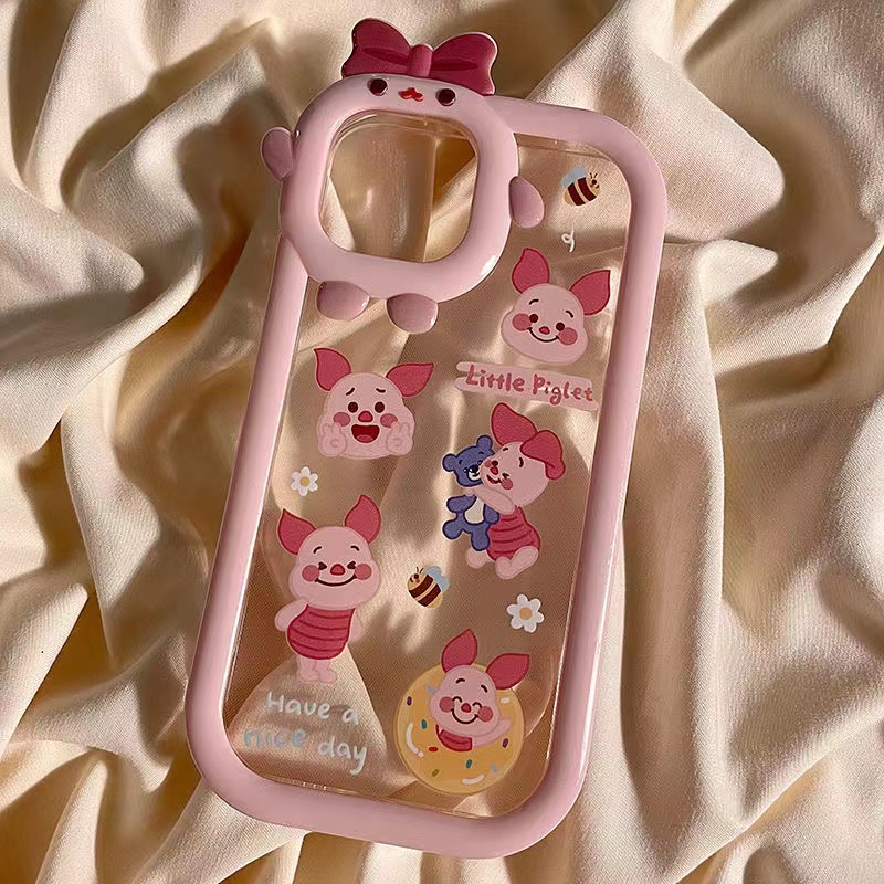 Ốp Điện Thoại Dẻo Trong Suốt Họa Tiết Hoạt Hình winnie pooh Dễ Thương Chống Sốc Cho iPhone 13 12 11 Pro Max
