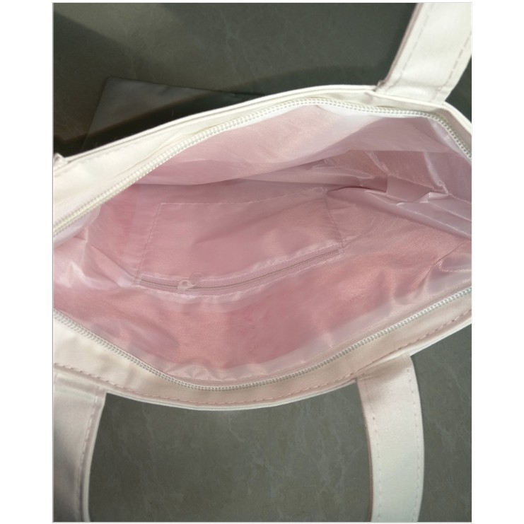 Túi xách Túi Tote basic thời trang Nữ vải canvas siêu xinh siêu đẹp hình PINK có khóa kéo