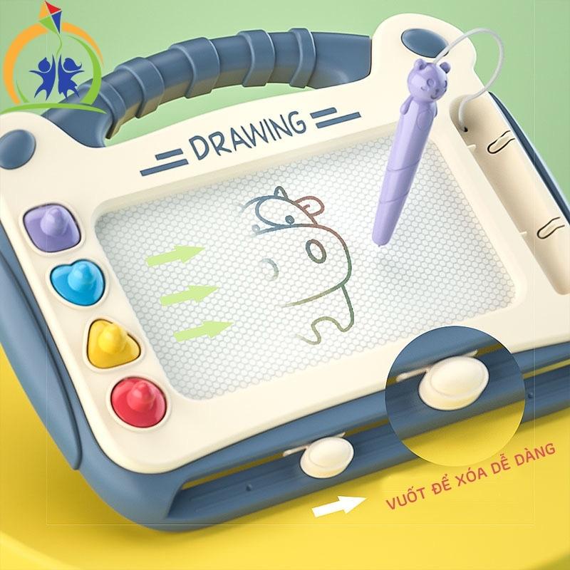 Bảng vẽ tự xóa cho bé, Bảng viết tự xóa từ tính đồ chơi thông minh cho bé trai, bé gái GenKids