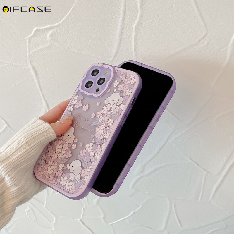 Ốp Điện Thoại Trong Suốt Chống Sốc In Hình Hoạt Hình Thắt Nơ Cho iPhone 13 12 11 Pro Max XS Max XR X
