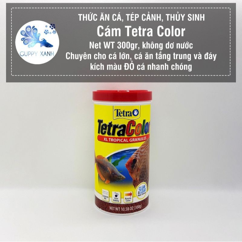 Thức ăn cá cảnh Tetra Color và Tetra Pro - Thức ăn dinh dưỡng cao và không dơ nước.