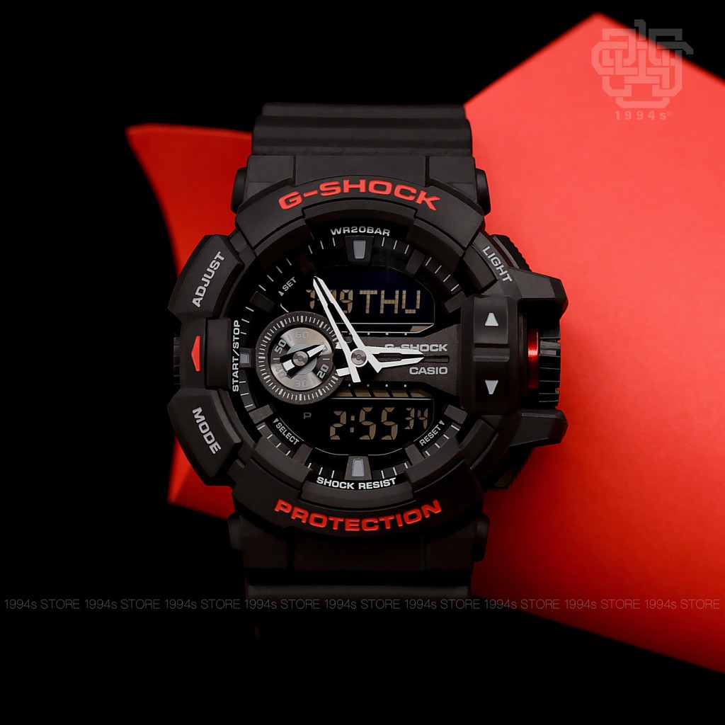 Đồng hồ nam Casio G-SHOCK GA-400 / GA-400HR-1A chống va đập, hàng chính hãng