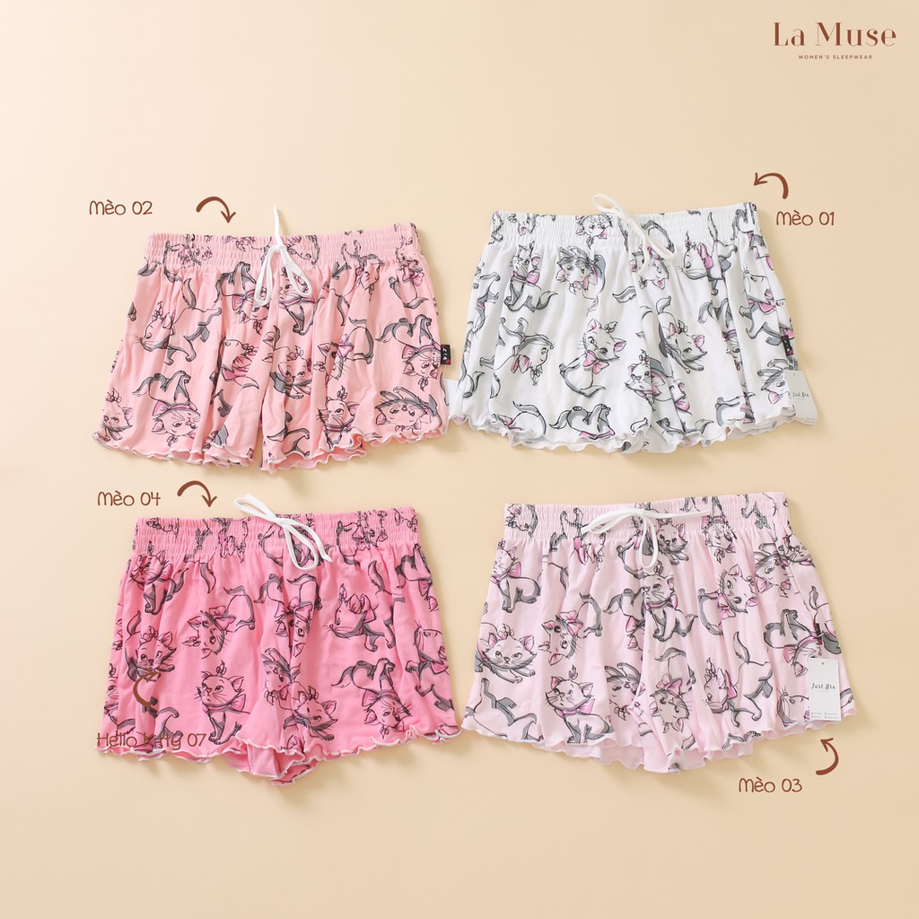 [Mã WABRJB153 giảm 12% đơn 99K] Quần đùi nữ Just Bra họa tiết đáng yêu QĐT