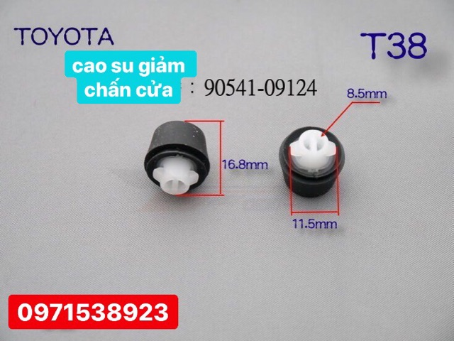 cao su giảm chấn cửa toyota 90541-09124