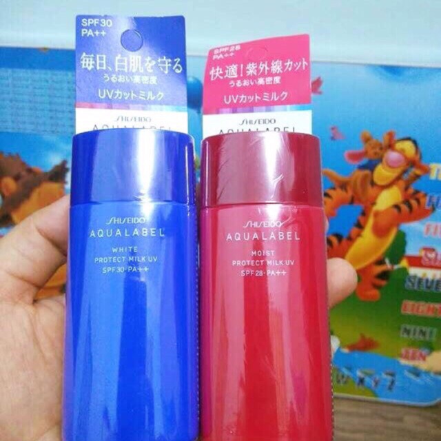 Kem chống nắng Shiseido Aqualabel màu xanh SPF 30 PA++