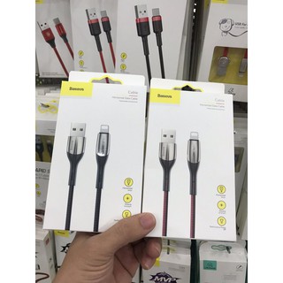 Cáp sạc Iphone có đèn báo Baseus Horizontal