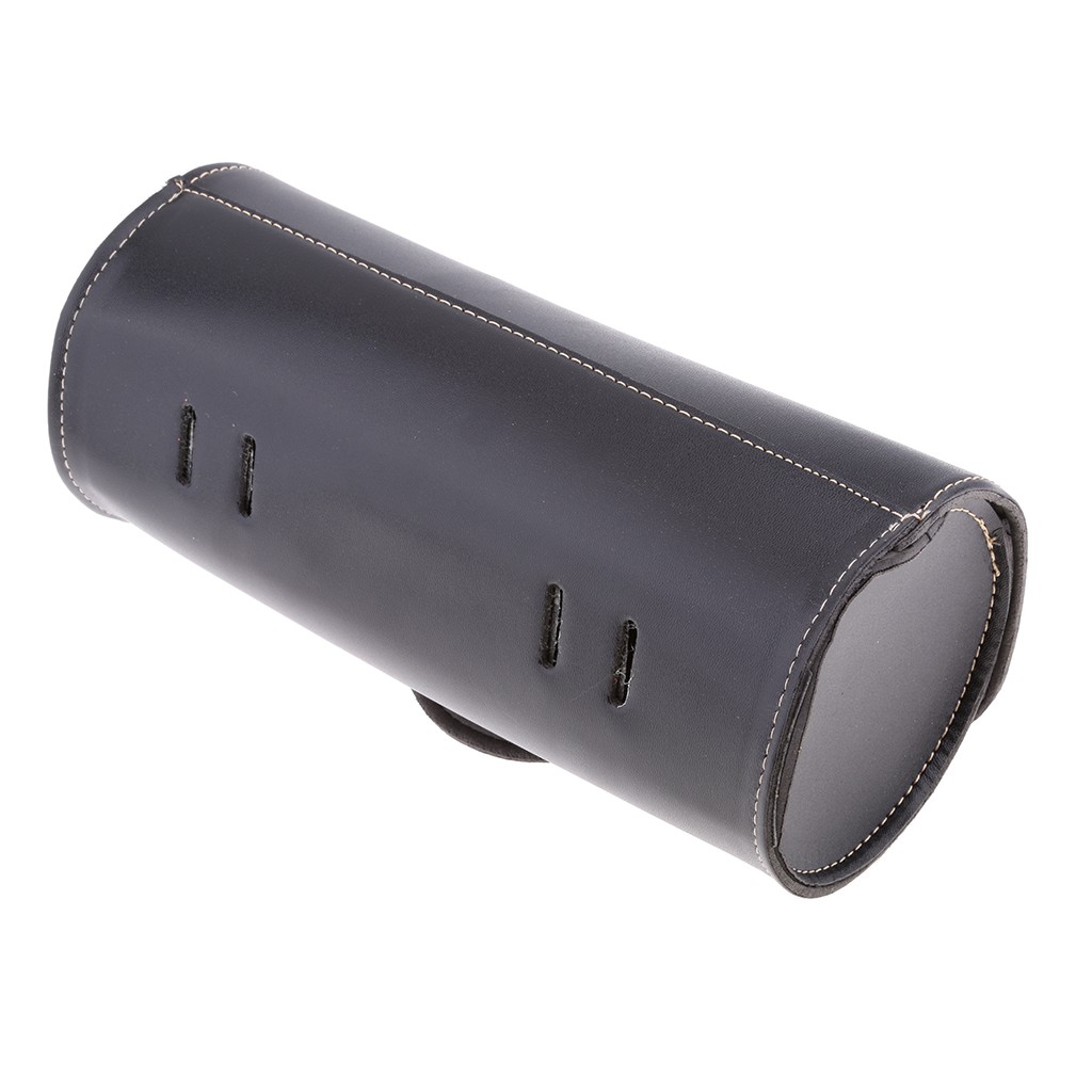 Túi Da PU Tròn Gắn Yên Xe Mô Tô Harley Màu Đen Kokiya2