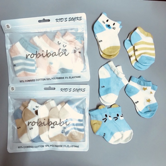 Set 5 đôi tất tai thỏ cho bé